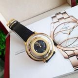 Đồng hồ Versace Women's Venus Red Topaz Gold IP Black Leather Watch VQV040015