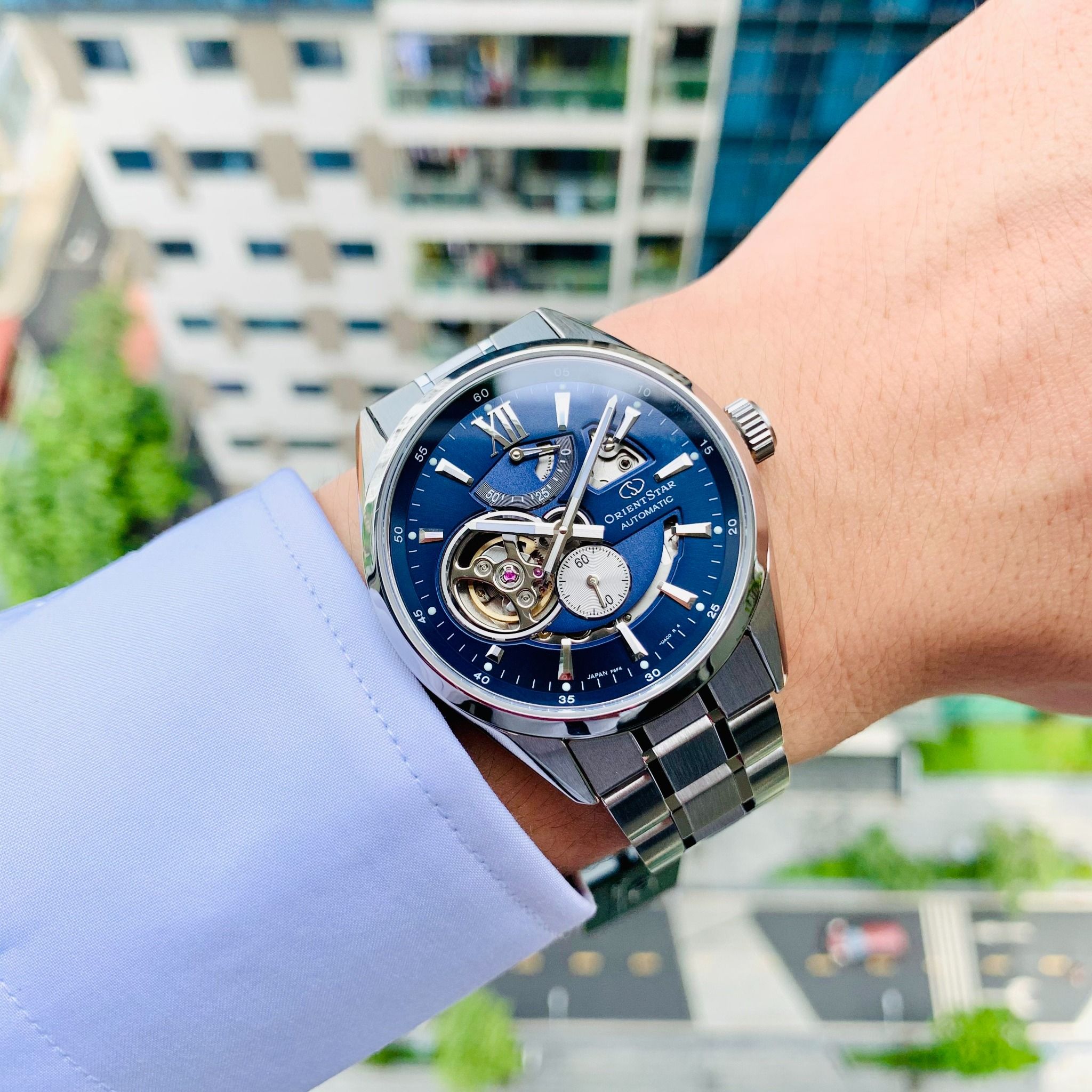 Orient Star RE-AV0003L Joker Skeleton Blue – ACAuthentic