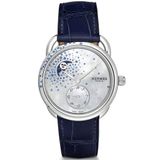 Đồng hồ HERMES ARCEAU PETITE LUNE SPRINKLING OF DIAMONDS AND SAPPHIRES W049630WW00