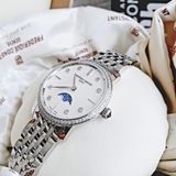 Đồng hồ Frederique Constant Slimline Mother of Pearl Moonphase Ladies watch FC-206MPWD1SD6B