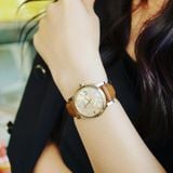 Đồng hồ Burberry BU9153 Leather Strap Gold-Tone Dial Ladies Watch