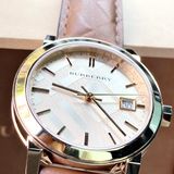 Đồng hồ Burberry BU9153 Leather Strap Gold-Tone Dial Ladies Watch