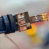 Frederique Constant FC-312NS4S4 slimline open heart blue dial