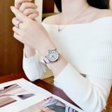 Đồng hồ nữ Fendi IShine Topaz Pink Leather 38 mm Watch F132034571T01