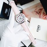 Đồng hồ nữ Fendi IShine Topaz Pink Leather 38 mm Watch F132034571T01