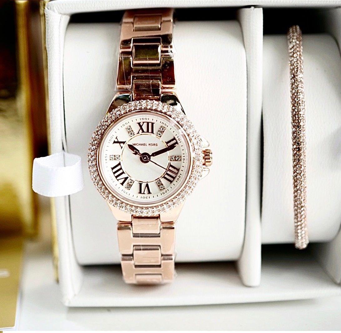 Đồng hồ Michael kors Petite Camille Watch MK3653 and Slider Bracelet   ACAuthentic