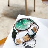 ĐỒNG HỒ NAM MATHEY TISSOT H411AV URBAN QUARTZ GREEN DIAL DÂY DA