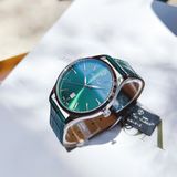 ĐỒNG HỒ NAM MATHEY TISSOT H411AV URBAN QUARTZ GREEN DIAL DÂY DA