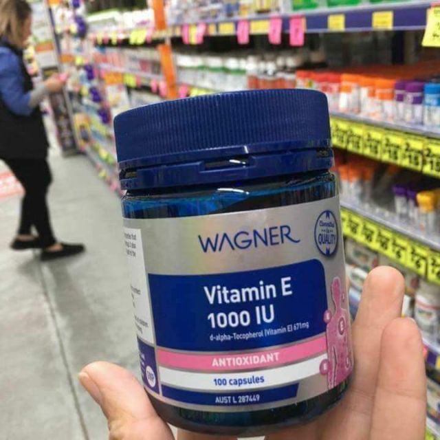 Wagner Vitamin E 1000iu 100 Capsules Mai úc Store