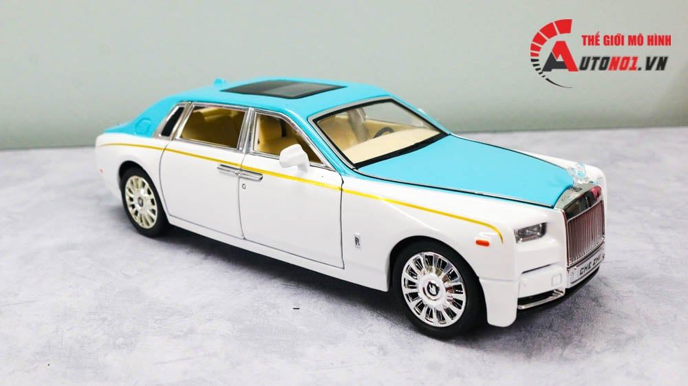 Mô hình xe Rolls Royce Phantom trần xe bầu trời sao tỉ lệ 1:24 Chezhi 7320