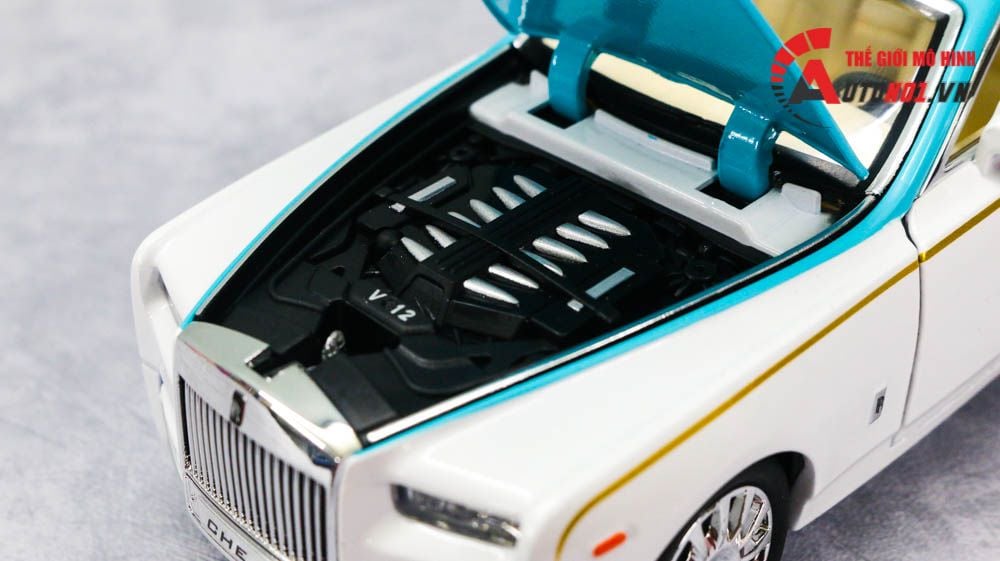 Mô hình xe Rolls Royce Phantom trần xe bầu trời sao tỉ lệ 1:24 Chezhi 7320