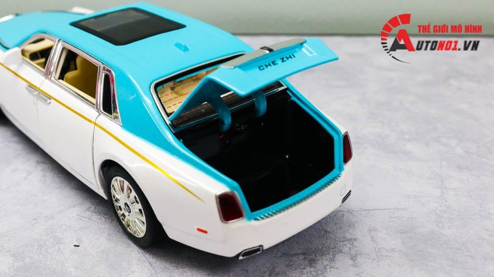 Mô hình xe Rolls Royce Phantom trần xe bầu trời sao tỉ lệ 1:24 Chezhi 7320