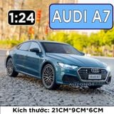  Mô hình xe Audi A7 full open có đèn có âm thanh đánh lái được 1:24 Jinlifang OT366 