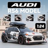  Mô hình xe đua Audi RS6 DTM 56 box camping full open tỉ lệ 1:24 Chezhi OT025 