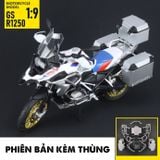  Mô hình moto BMW R 1250 GS ADV tỉ lệ 1:9 Huayi Alloy MT069 