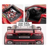  Mô hình xe Audi R8 V10 full open , đánh lái được tỉ lệ 1:24 Miniauto OT354 