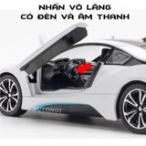  Mô hình xe BMW i8 tỉ lệ 1:22 Jiaye Model OT387 