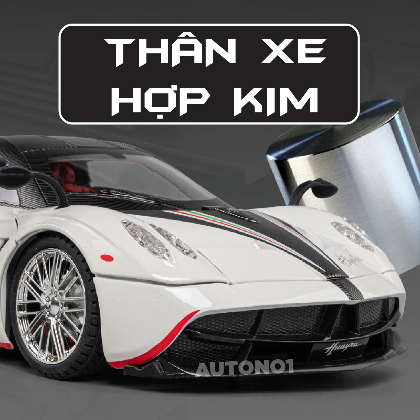  Mô hình xe Pagani Huayra đánh lái được full kính full open tỉ lệ 1:18 Chezhi OT393 