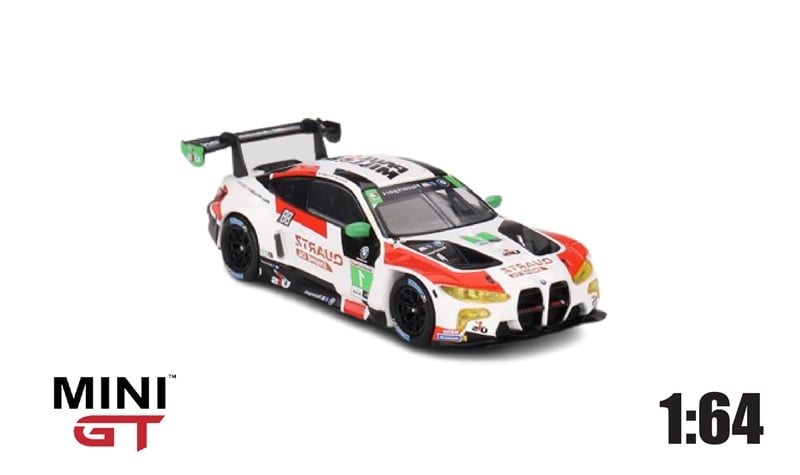  Mô hình xe BMW M4 GT3 Paul Miller Racing IMSA 2023 Sebring 12 Hrs. GTD Winner tỉ lệ 1:64 MiniGT MGT00640-CH 