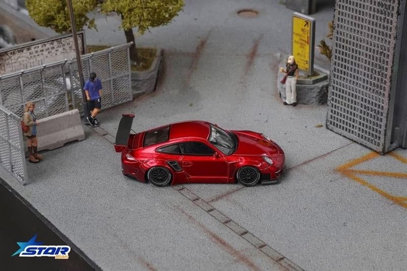  Mô hình xe Porsche 911 (997) Liberty Walk Limited To 999pcs tỉ lệ 1:64 Star Model OT64447 