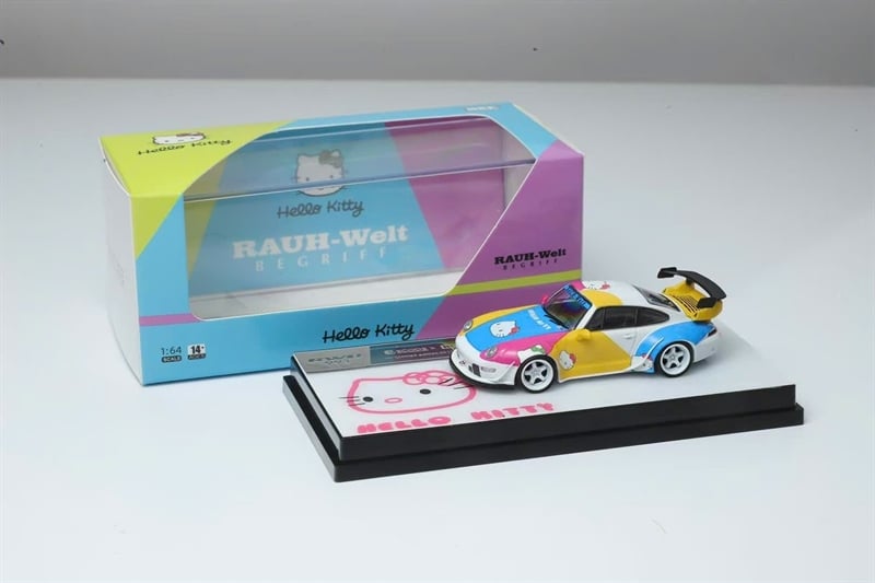  Mô hình xe Porsche 964 - 993 RWB Rauh Welt Begriff bản sự kiện HEC tỉ lệ 1:64 DECODE model OT64308 
