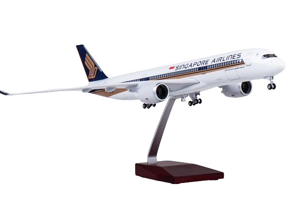  Mô hình máy bay Singapore Airlines Airbus A350 47cm có đèn led tự động theo tiếng vỗ tay hoặc chạm MB47069 