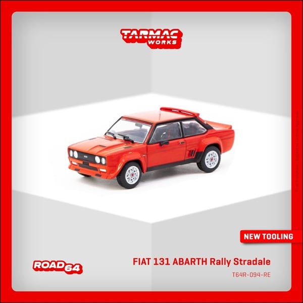  Mô hình xe FIAT 131 ABARTH Rally Stradale Red tỉ lệ 1:64 Tarmac Works T64R-094-RE 