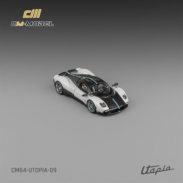  Mô hình xe Pagani Utopia Pearl White with Carbon tỉ lệ 1:64 CM Model CM64-UTOPIA-09 