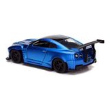  Mô hình xe Brian's Nissan GT R R35 Blue Ben Sopra Fast & Furious 1995 tỉ lệ 1:32 Jada 24075 