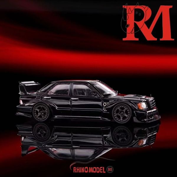  Mô hình xe Mercedes-Benz 190E W201 Evo II có hộp mica tỉ lệ 1:64 Rhino Model RM64-190E-2 