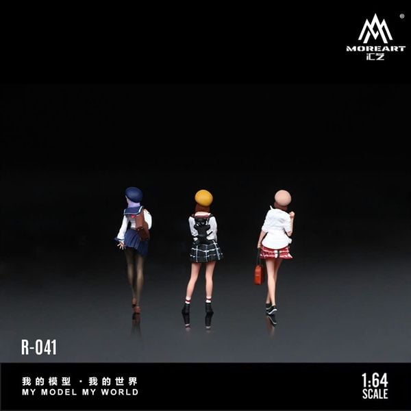  Mô hình set 3 nhân vật JK Girl Doll tỉ lệ 1:64 MoreArt R-041 