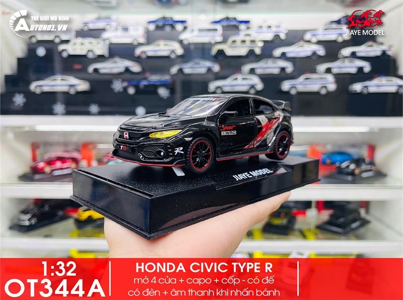  Mô hình xe Honda Civic Hatchback Limited Type R 1:32 Jiaye mode lVB32571 OT32041 