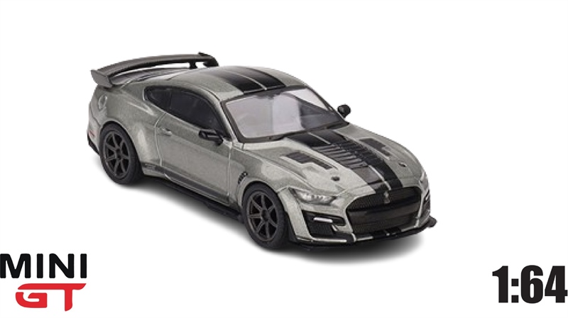  Mô hình xe Ford Shelby GT500 SE Widebody Pepper Gray Metallic tỉ lệ 1:64 MiniGT 