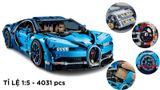  Mô hình xe ô tô lắp ghép Bugatti Chiron 4031 pcs tỉ lệ 1:5 LG015 