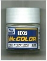  Lacquer c107 character white sơn mô hình màu trắng bóng 10ml Mr.Hobby C107 