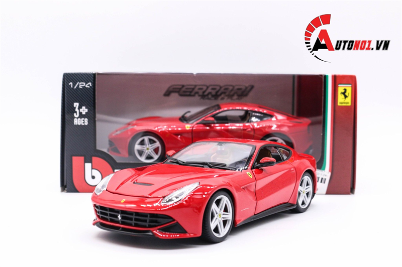  Mô hình xe Ferrari F12 Berlinetta Red 1:24 Bburago 1307 