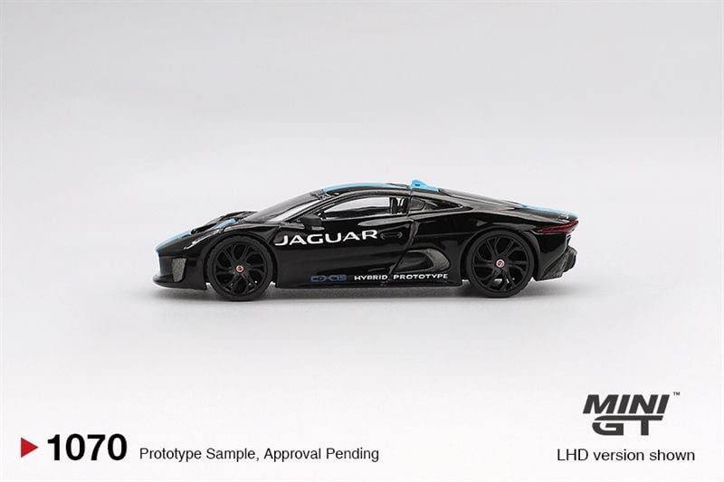  Mô hình xe Jaguar C-X75 Black bản card tỉ lệ 1:64 MiniGT MGT01070 