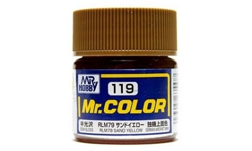  Lacquer C119 RLM79 Sand Yellow sơn mô hình màu vàng cát 10ml Mr.Hobby C119 