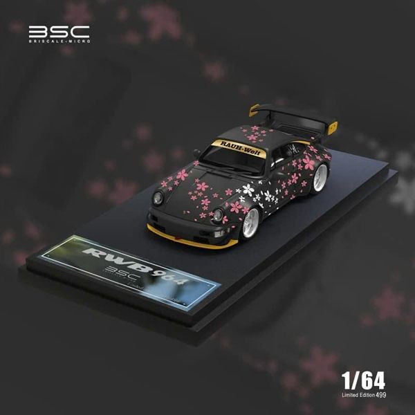  Mô hình xe RWB 964 Black Sakura tỉ lệ 1:64 BSC Models BSC640867 