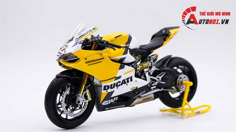 MÔ HÌNH XE ĐỘ DUCATI 899 PANIGALE YELLOW TỈ LỆ 1:12 TAMIYA D126