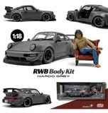  Mô hình xe RWB Body Kit Nardo Grey With 1/18 Akira Nakai Figure tỉ lệ 1:18 Solido x American Diorama S1807517 