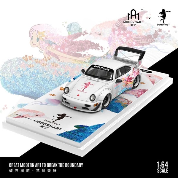  Mô hình xe Porsche RWB 964 Dorothy Ocean tỉ lệ 1:64 ModernArt More art MD640871 