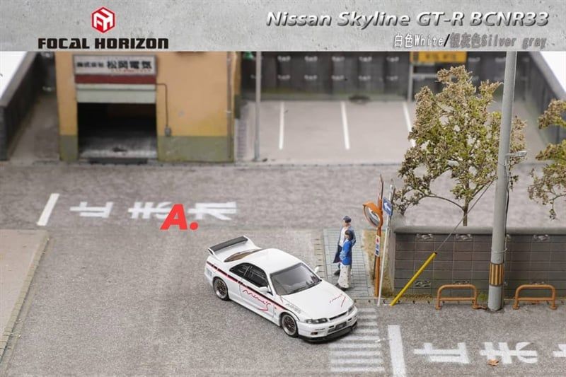  Mô hình xe Nissan Mine's Skyline GT-R R33(BCNR33) tỉ lệ 1:64 Focal Horizon OT64321 