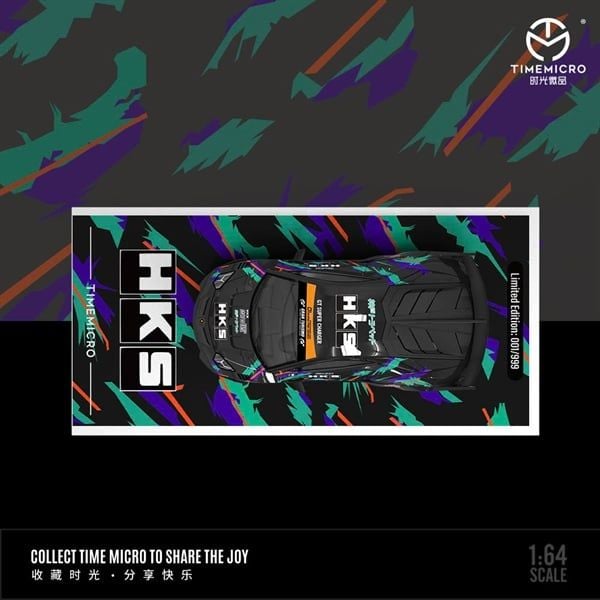  Mô hình xe Lamborghini GT EVO HKS racing tỉ lệ 1:64 Time micro TM643824 