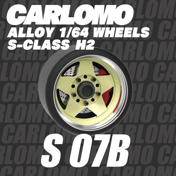  Phụ kiện độ bánh cho xe mô hình Carlomo Wheels S-Class kích thước 9,5mm bằng kim loại tỉ lệ 1:64 Carlomo S0 