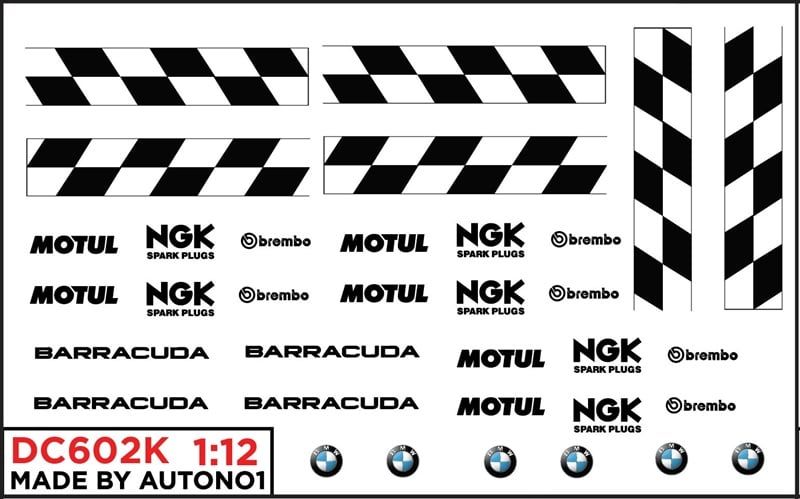 DECAL NƯỚC CUSTOM BMW S1000RR METAL GREEN SILVER MÔ TÔ TỈ LỆ 1:12 AUTONO1 DC602K