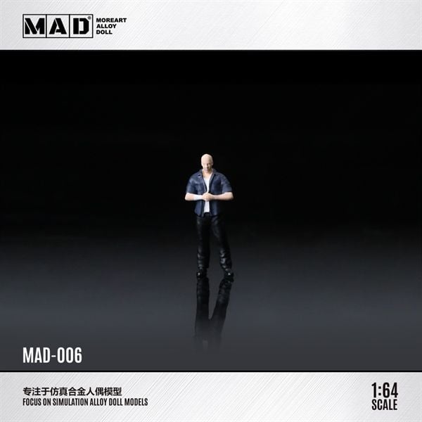  Mô hình nhân vật Dom - Fast and Furious bằng kim loại tỉ lệ 1:64 Alloy MoreArt Doll MAD006 