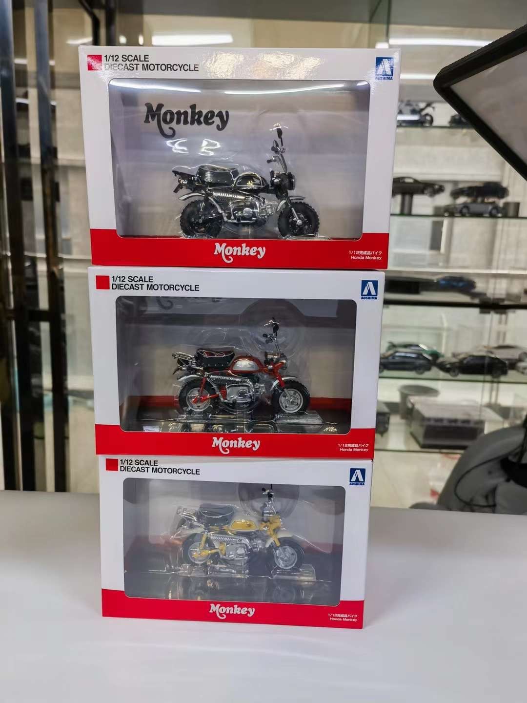  Mô hình xe Honda Monkey 50cc 1:12 Aoshima MT064 