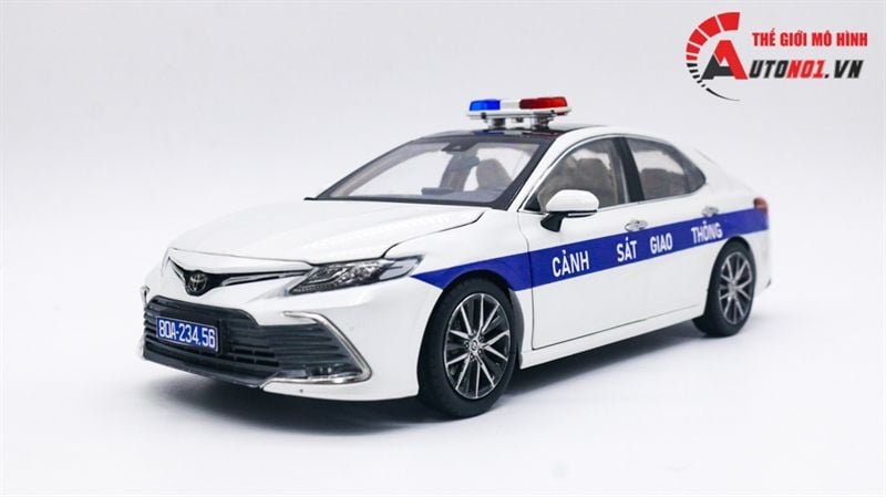  Mô hình xe ô tô độ CSGT Toyota Camry 2019 cao cấp full open tỉ lệ 1:18 Paudi OT162 