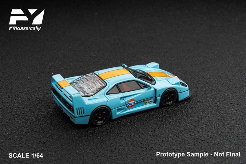  Mô hình xe Ferrari F40 Gulf racing tỉ lệ 1:64 Fy model Finclassically OT64239 